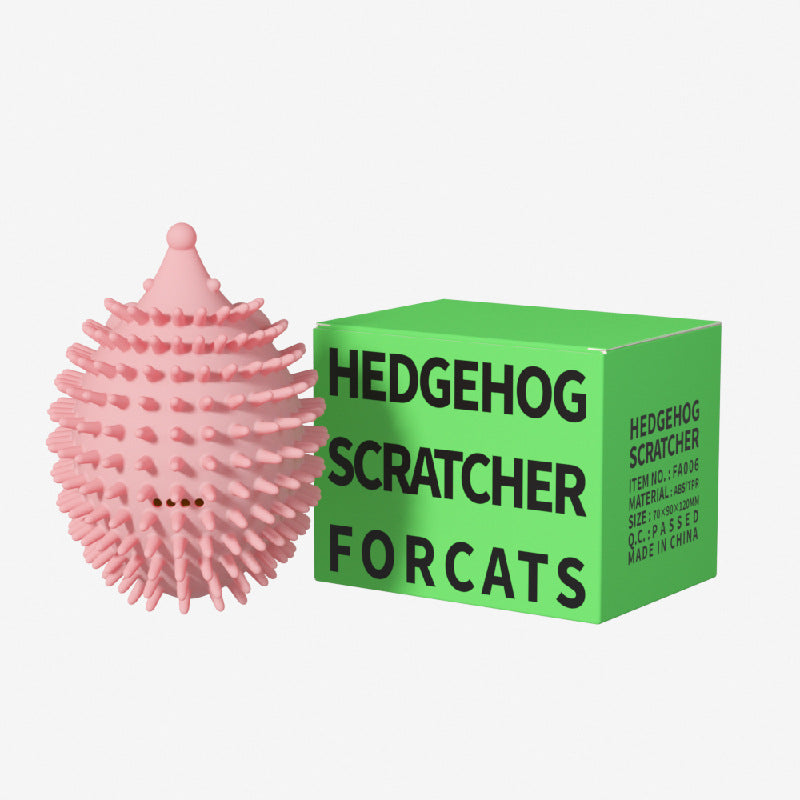 Pet Toy Hedgehog Cat Corner Tickler Cat Mint Hair Remover Cat Toy Supplies Cat Toys Cat Massage Ball