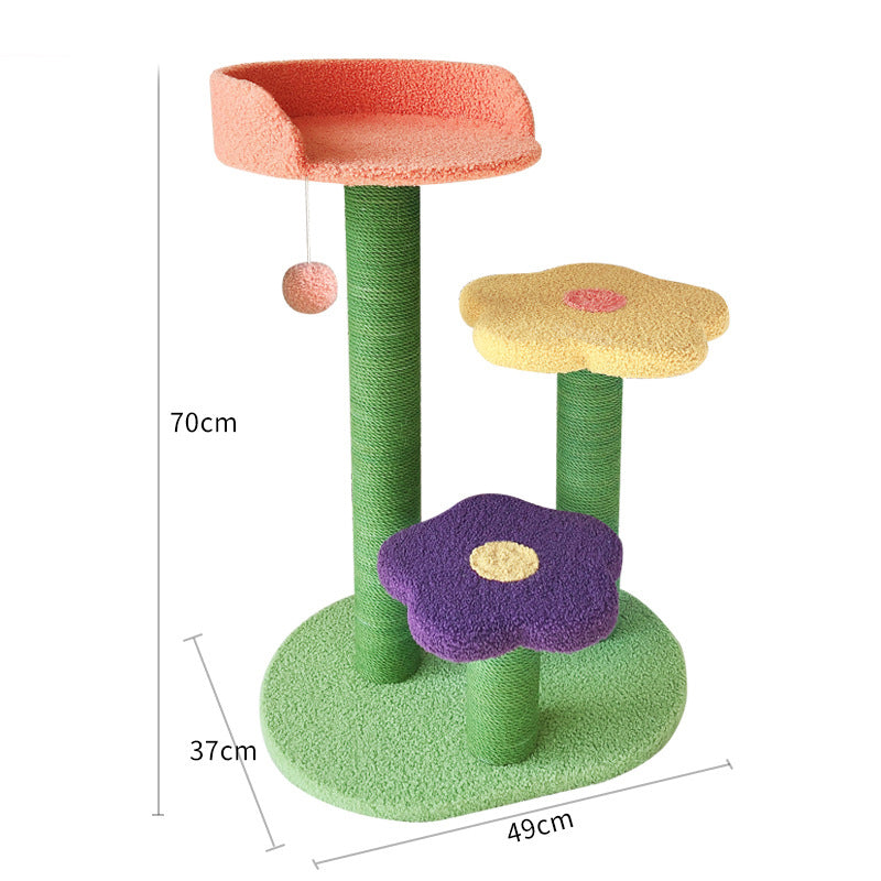 Cat Tower Cat Scratch Board Wear-resistant Cat Climbing Tree