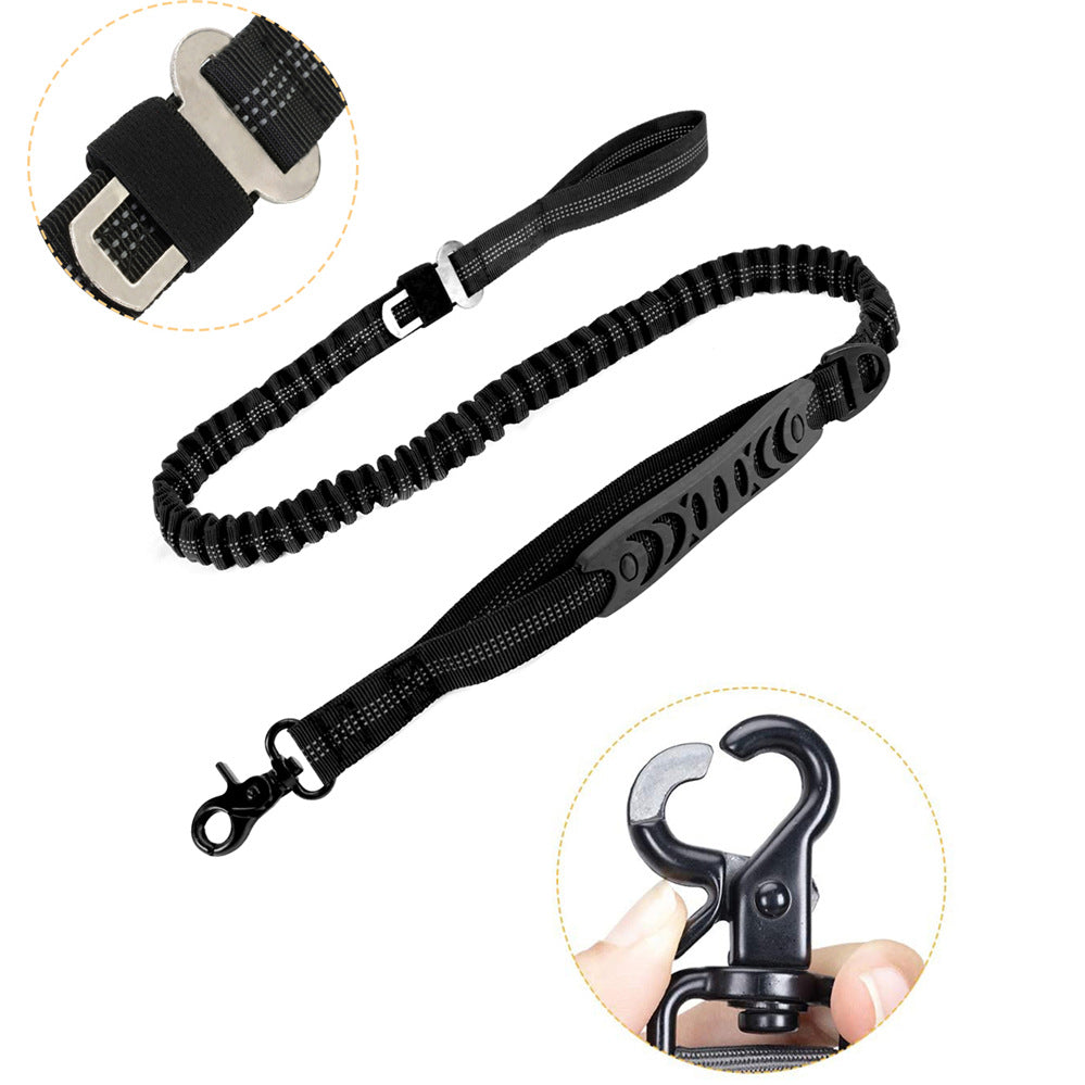 Dog Leash, Dog Leash For Large Dogs, Multifunctional Dog Leashes For Medium Dogs, Adjustable Dog Leash With Car Seatbelt, 4-6 FT Strong Bungee Dog Lea