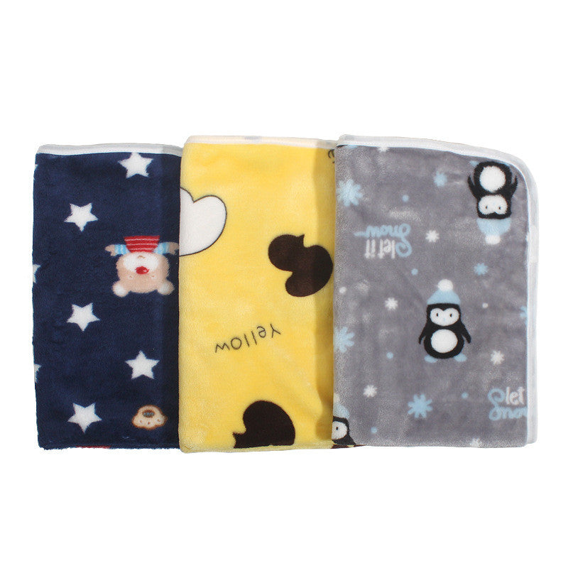 Four Seasons Blanket Kennel Pad Warm Coral Fleece