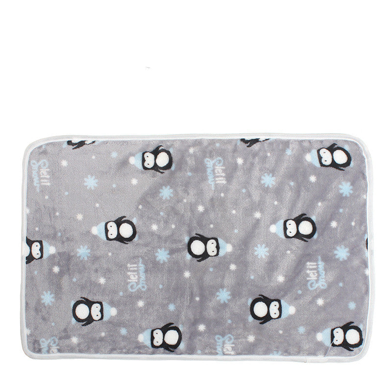 Four Seasons Blanket Kennel Pad Warm Coral Fleece