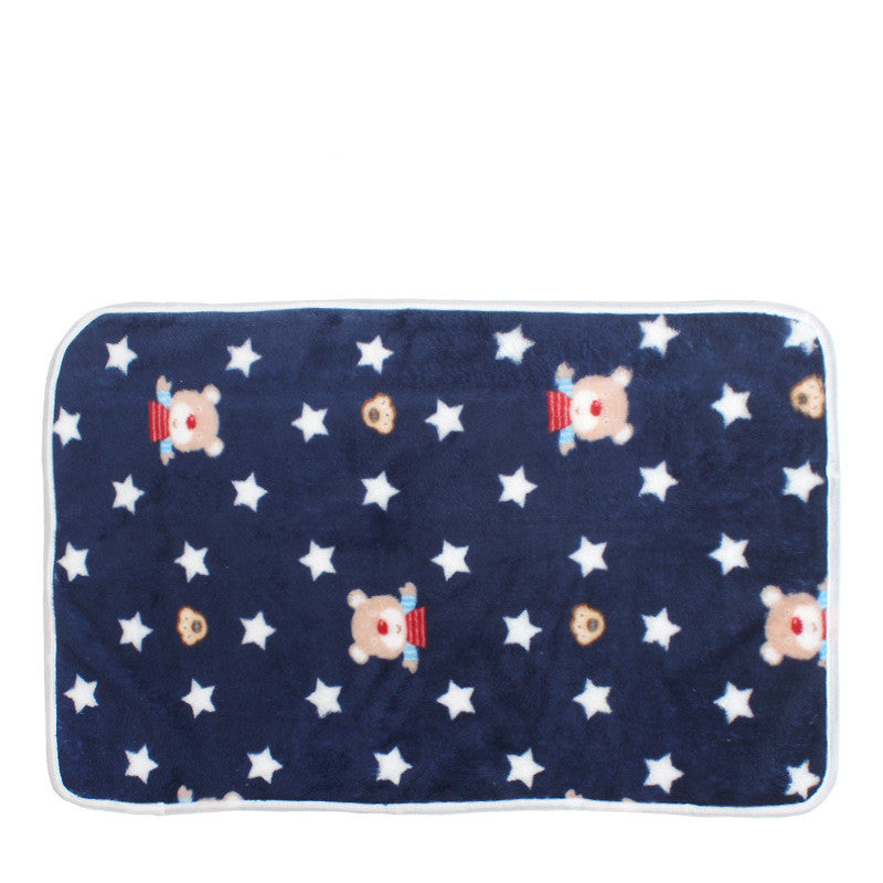 Four Seasons Blanket Kennel Pad Warm Coral Fleece