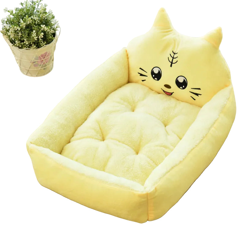 Large Pet Cat Dog Bed 7Colors Warm Cozy Dog House Soft Fleece Nest Dog Baskets