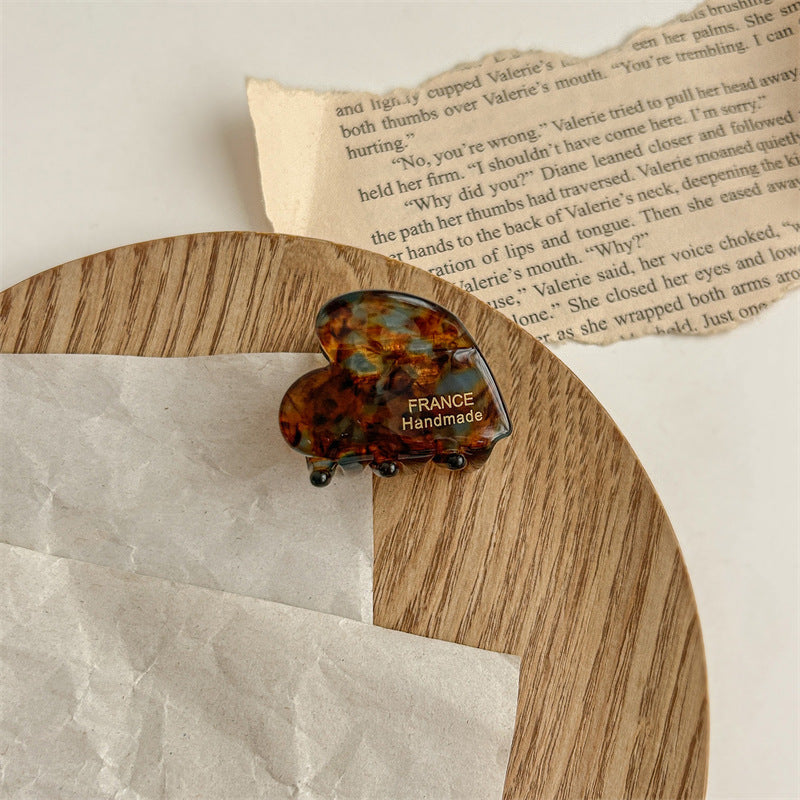 Love Small Jaw Back Hairpin Shark Clip