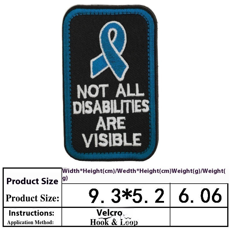 Pet Dog Accessories Embroidered Velcro Pet Clothing Decorative Sticker Computer Embroidery Chapter