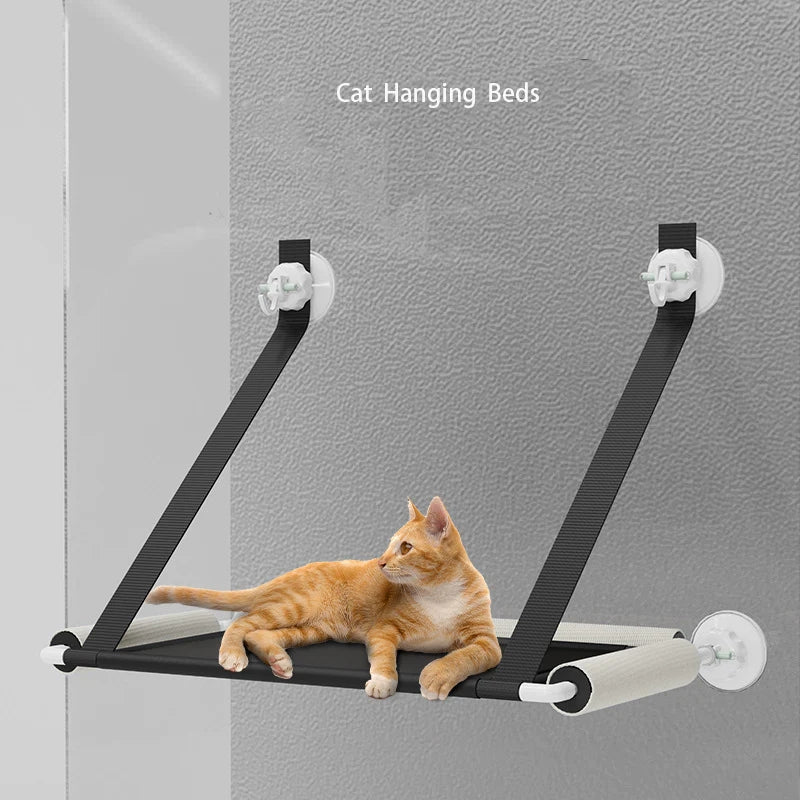 Suction Cup Cat Hammock Foldable Hammock Hanging Cat Nest Cat Bed Balcony Window Glass Cat Hammock