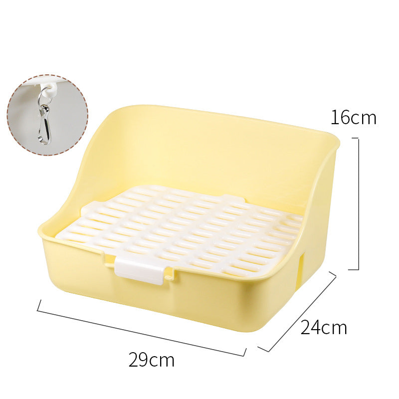 Rabbit Litter Box Bunny Corner Toilet Box Potty Trainer For Hamster Guinea Pig Ferret Rat Chinchialla Cage Pan