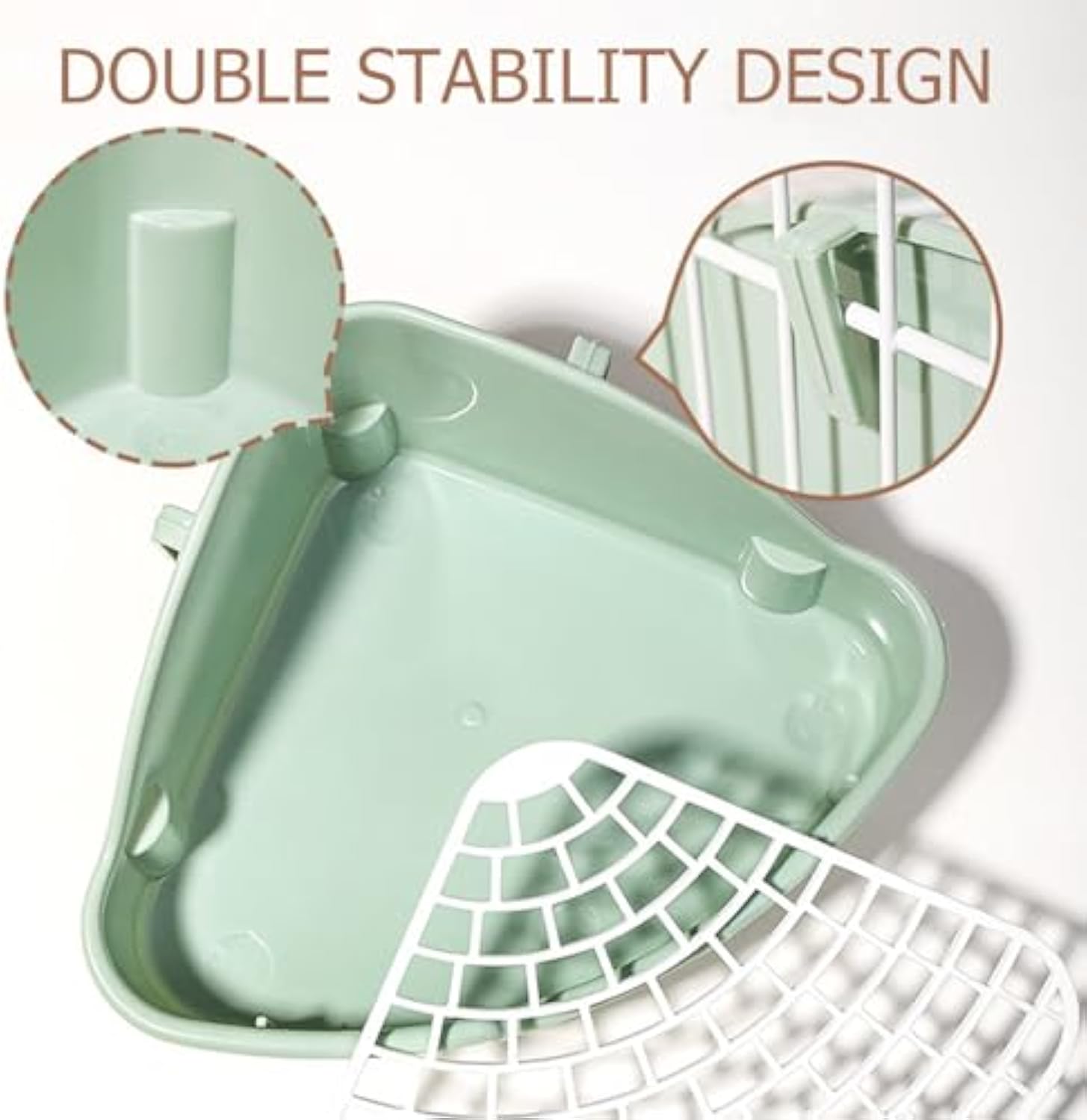 Rabbit Litter Box Bunny Corner Toilet Box Potty Trainer For Hamster Guinea Pig Ferret Rat Chinchialla Cage Pan