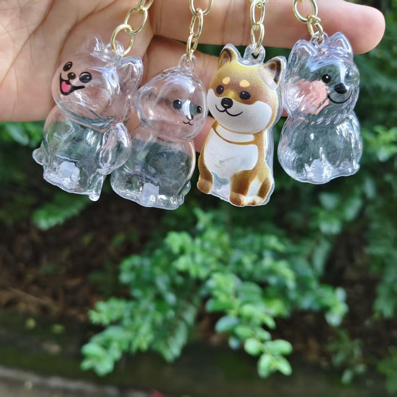 Transparent Fur Storage Box For Puppies Adorable Animal Fur Ball Storage Hanging Ornament Decorative Keepsake Dust-Proof Box Gift