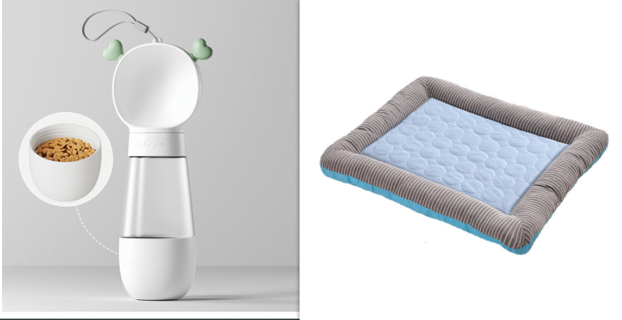 Pet Cooling Pad Bed For Dogs Cats Puppy Kitten Cool Mat Pet Blanket Ice Silk Material Soft For Summer Sleeping Blue Breathable