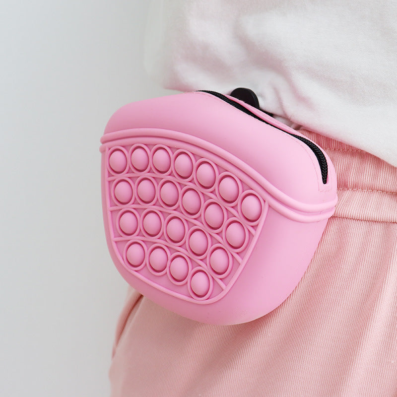 Bag Silicone Feed Dogs Treat Pouch Pet Training Bag Bundle Pocket Waist Pack Pet Portable Dog Training Waist Bag Treat Snack Bait Dogs Soft Washable O