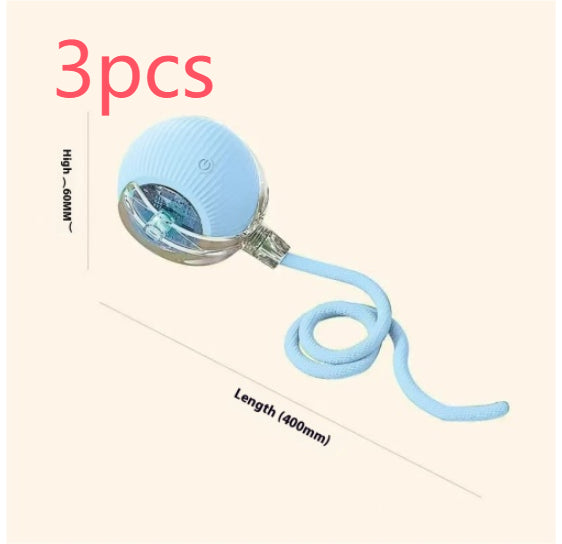 Electric Cat Toy Automatic Cat Ball Self-entertainment Rolling Ball
