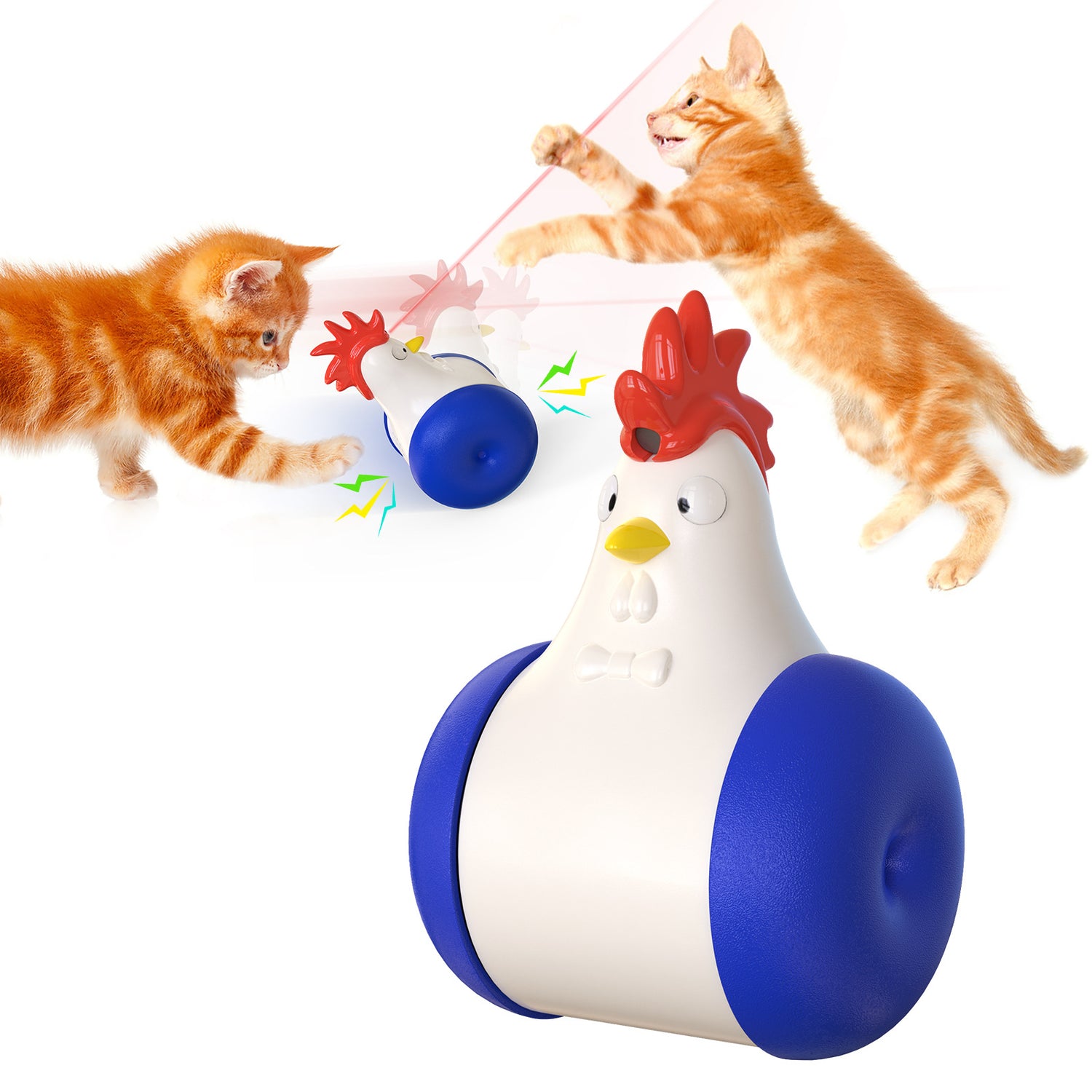 Pet Supplies Sound-emitting Laser Electric Tumbler Cat Toy