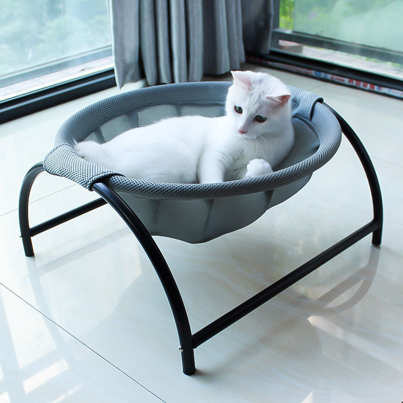 Cat Hammock Bed Free-Standing Cat Sleeping Cat Bed Cat Supplies Pet Supplies Whole Wash Stable Structure Detachable Excellent Breathability Easy Assem