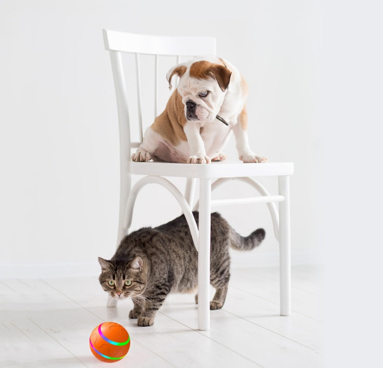 Pet Cat Wicked Ball Toy Intelligent Ball USB Cat Toys Self Rotating Ball Automatic Rotation Ball