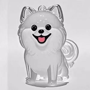 Transparent Fur Storage Box For Puppies Adorable Animal Fur Ball Storage Hanging Ornament Decorative Keepsake Dust-Proof Box Gift