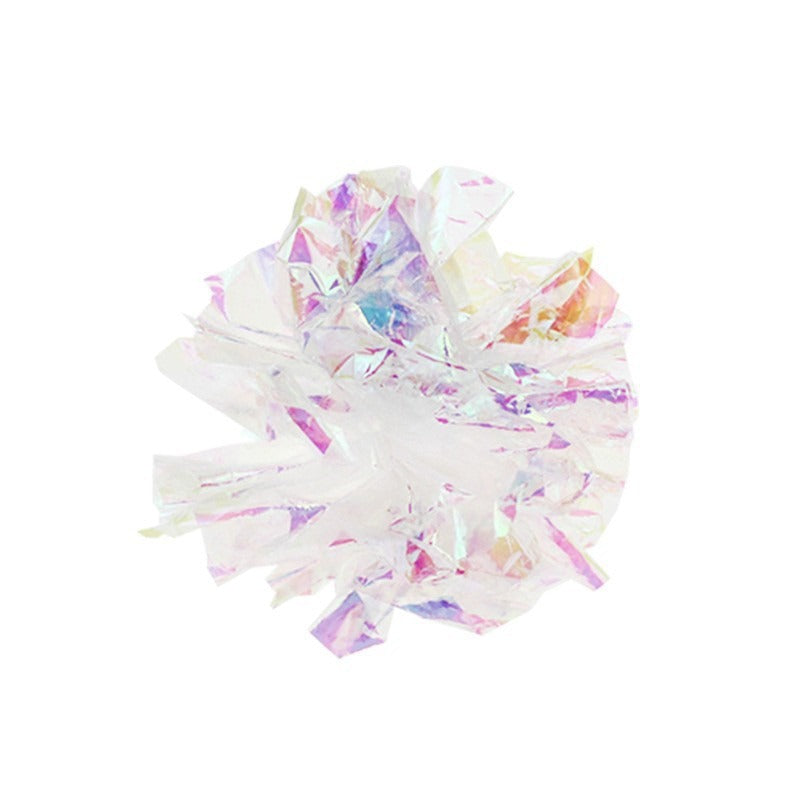 This Colorful Noise-making Paper Ball Cat Toy Is A Great Way To Keep Your Cat Entertained And Amused. It's A Self-playing Toy That Comes In A White Co
