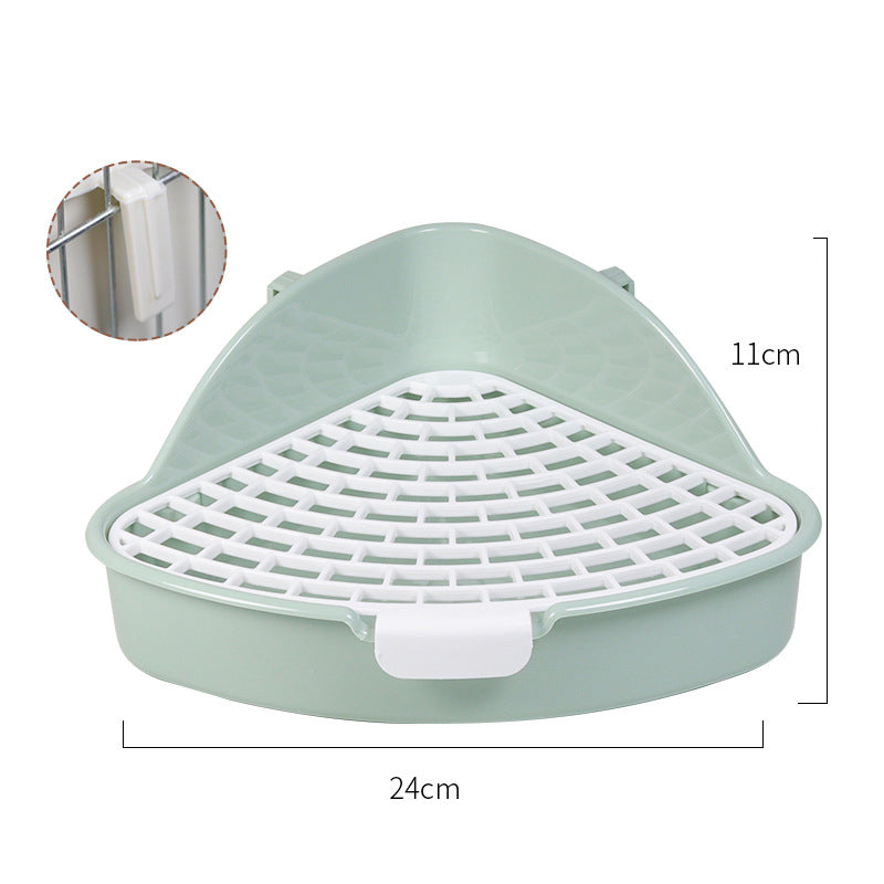 Rabbit Litter Box Bunny Corner Toilet Box Potty Trainer For Hamster Guinea Pig Ferret Rat Chinchialla Cage Pan