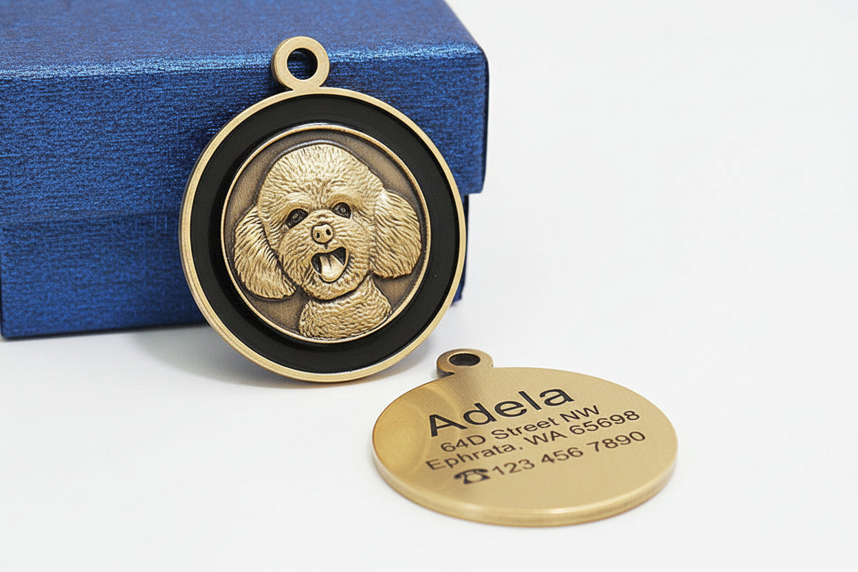 Anti-lost Card Dog Identity Tag Dog Tag Metal Lettering Cat Tag