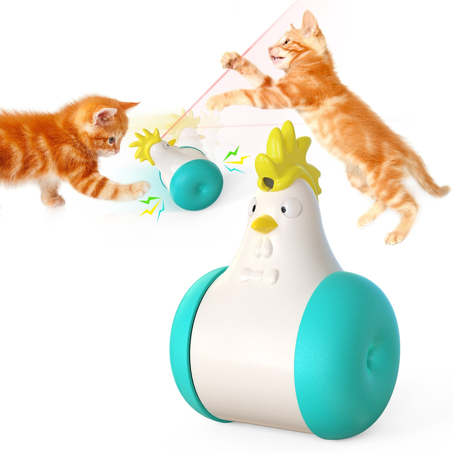 Pet Supplies Sound-emitting Laser Electric Tumbler Cat Toy