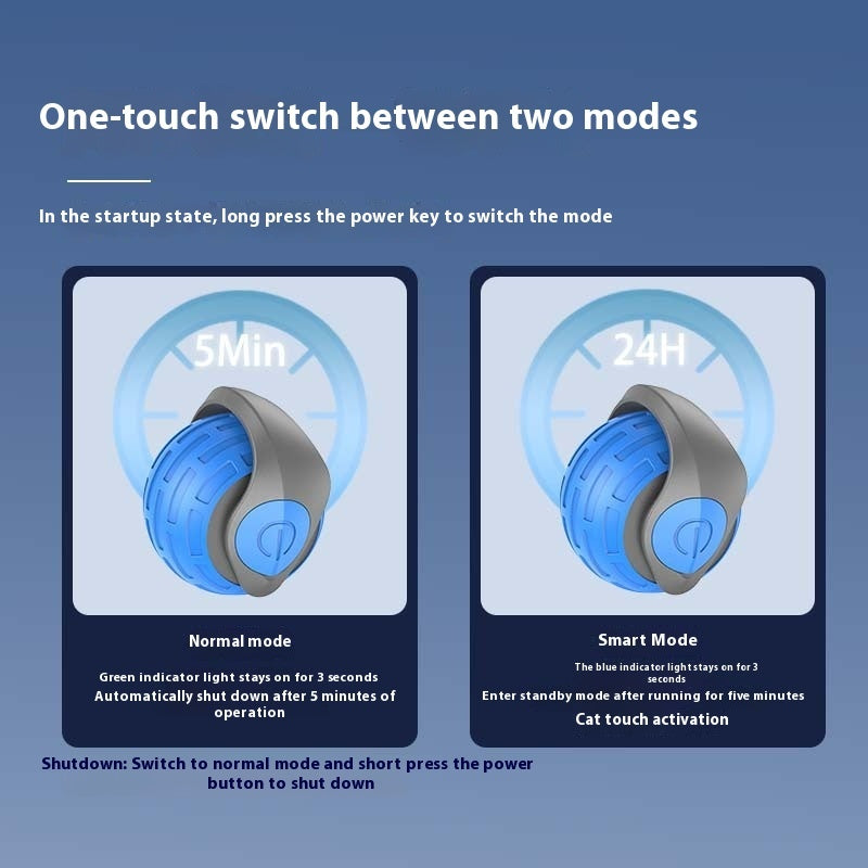 Interactive Cat Toys Ball Auto Electric Rolling Ball Toys For Cat Kitty Pets Smart Automatic Teaser USB Rechargeable Cat Toy Pet Products