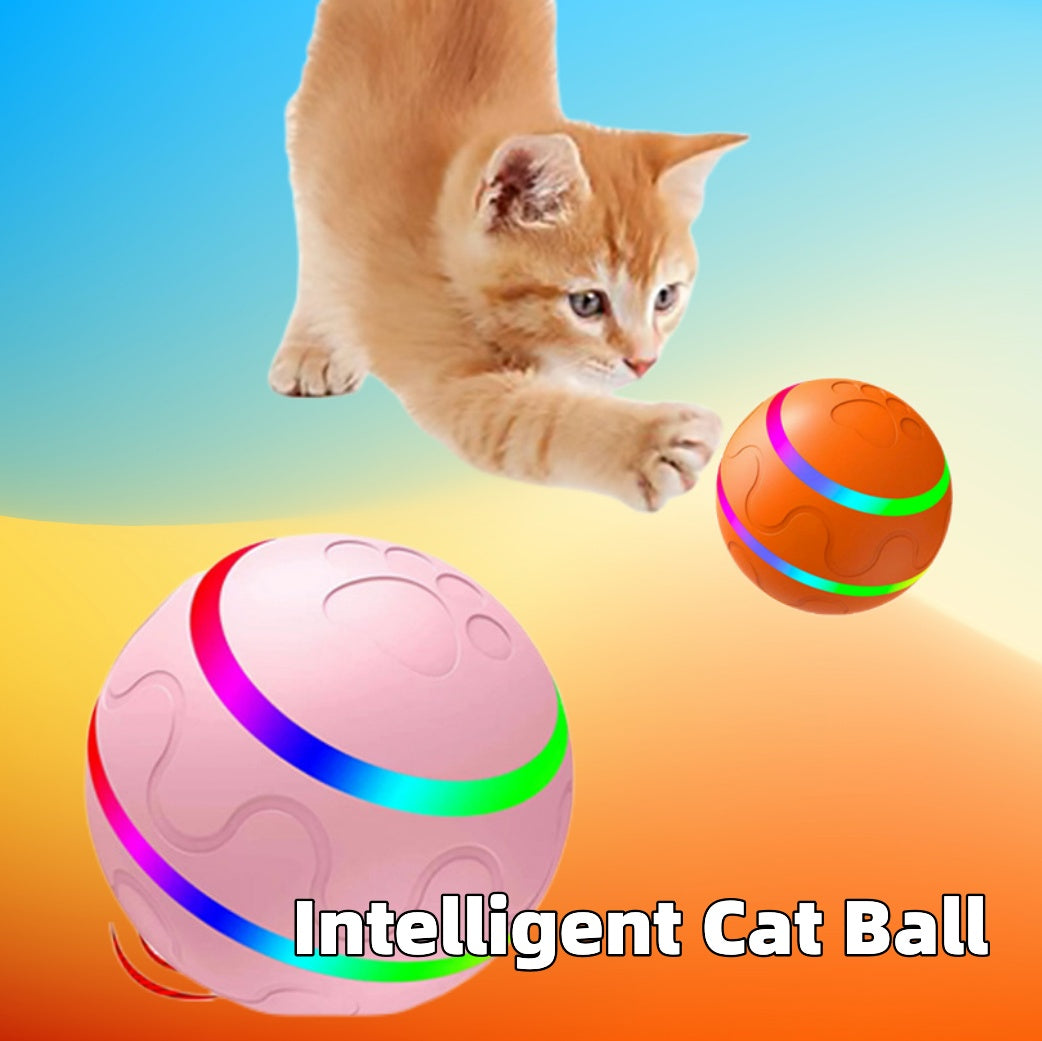 Pet Cat Wicked Ball Toy Intelligent Ball USB Cat Toys Self Rotating Ball Automatic Rotation Ball