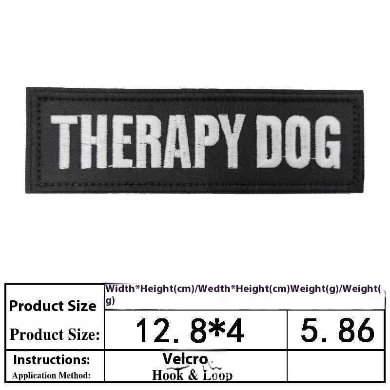 Pet Dog Accessories Embroidered Velcro Pet Clothing Decorative Sticker Computer Embroidery Chapter