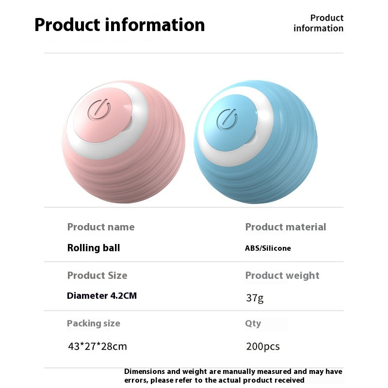 Smart Dog Toy Ball Electronic Interactive Pet Toy Moving Ball USB Automatic Moving Bouncing For Puppy Birthday Gift Cat Product