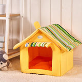 Fashion Striped Removable Cover Mat Dog House Dog Beds For Small Medium Dogs Pet Products House Pet Beds for Cat