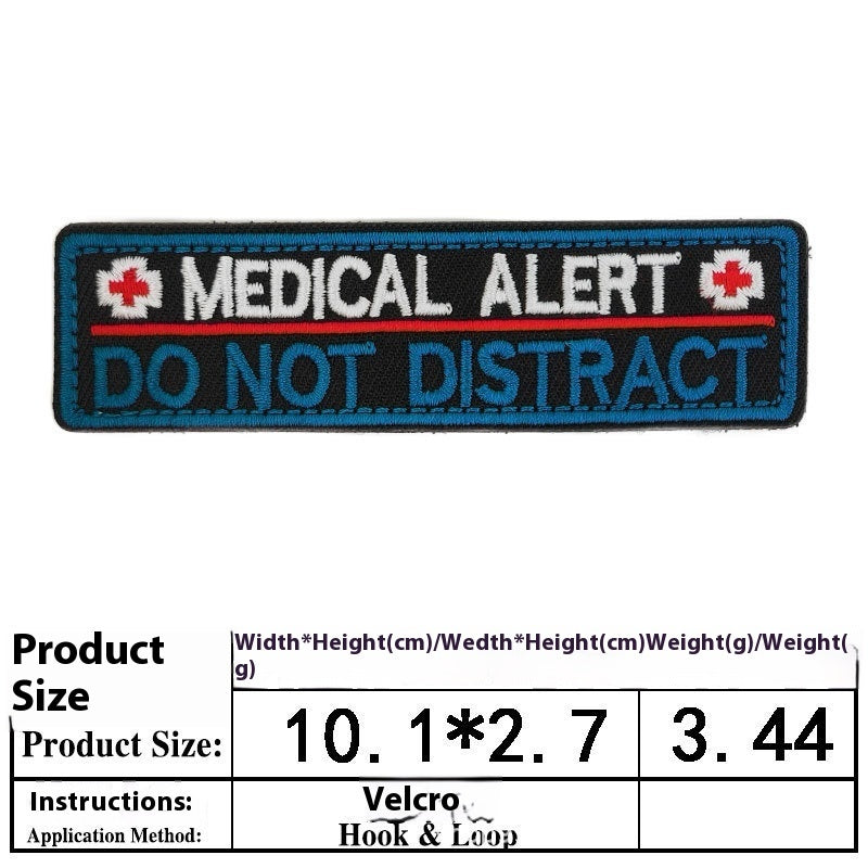 Pet Dog Accessories Embroidered Velcro Pet Clothing Decorative Sticker Computer Embroidery Chapter