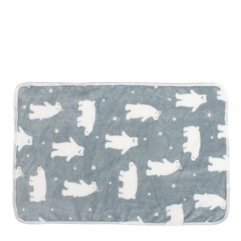 Four Seasons Blanket Kennel Pad Warm Coral Fleece