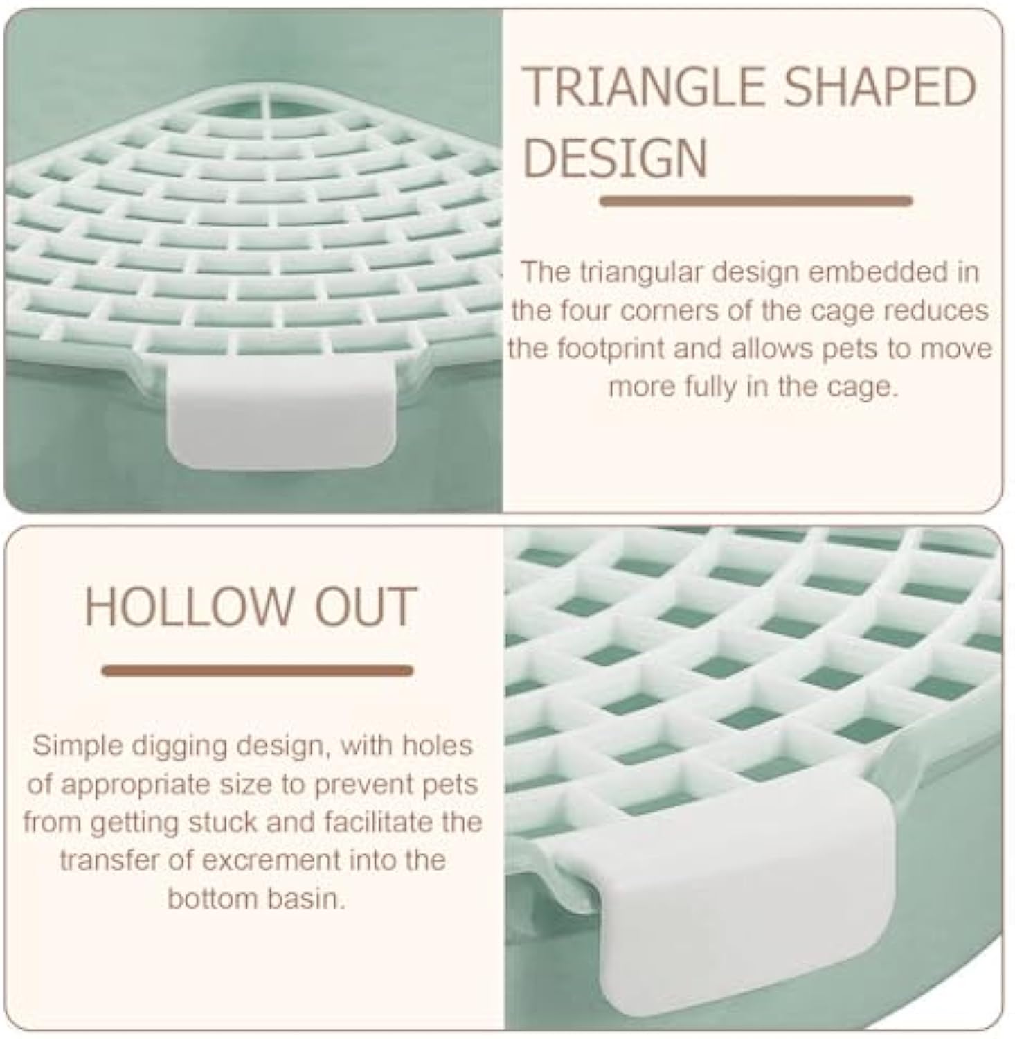 Rabbit Litter Box Bunny Corner Toilet Box Potty Trainer For Hamster Guinea Pig Ferret Rat Chinchialla Cage Pan