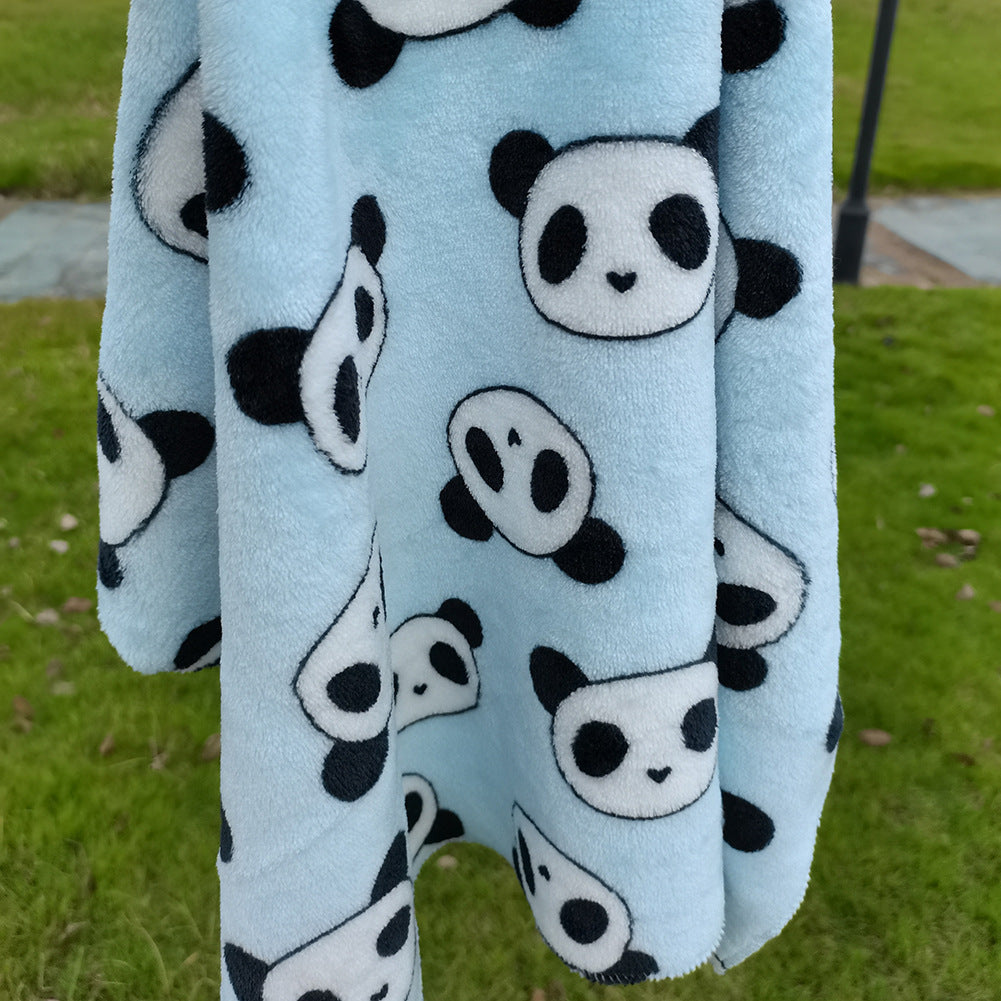 Thick Warm Coral Fleece Cat Kennel Blanket