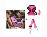 Luxury Pet's Safety Car Seat Carrier Premium Harness & Leash set Car Safety Belt
