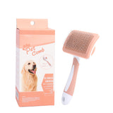 Self Cleaning Slicker Brush For Dogs, Cats Pets-One Click Cleaning Function-Gentle Effective Cat, Pet Dog Hair Remover-Dog Grooming Accessories For Sm