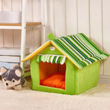 Fashion Striped Removable Cover Mat Dog House Dog Beds For Small Medium Dogs Pet Products House Pet Beds for Cat