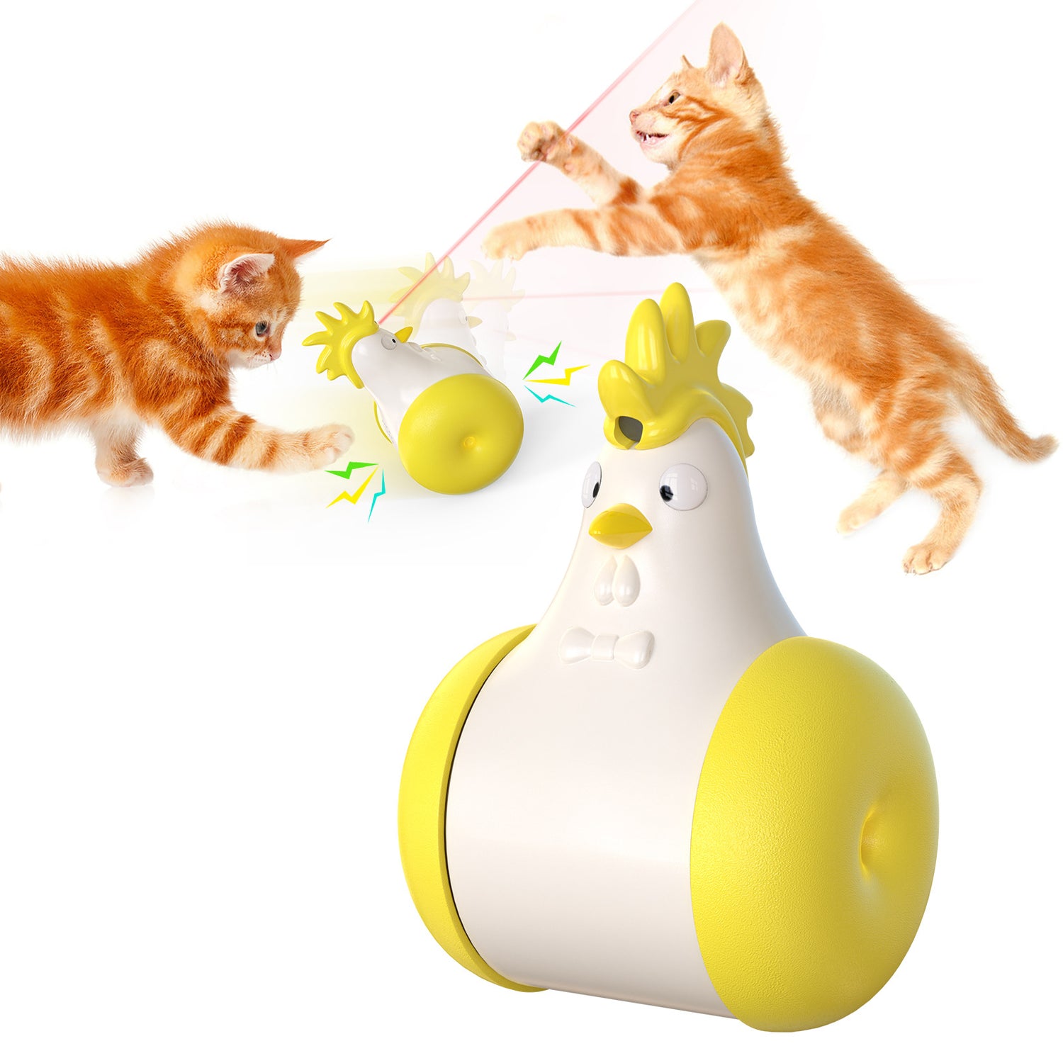 Pet Supplies Sound-emitting Laser Electric Tumbler Cat Toy