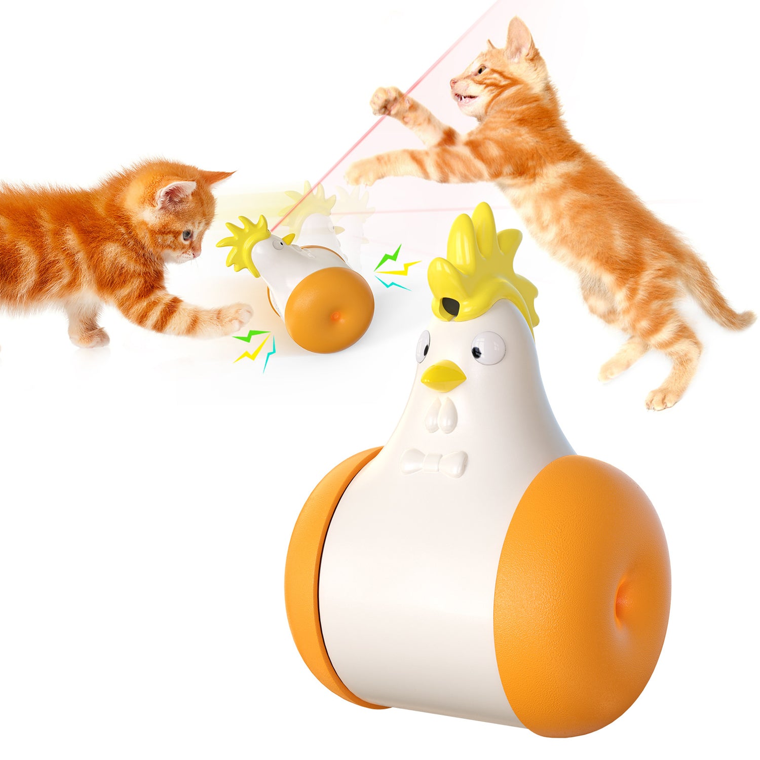 Pet Supplies Sound-emitting Laser Electric Tumbler Cat Toy