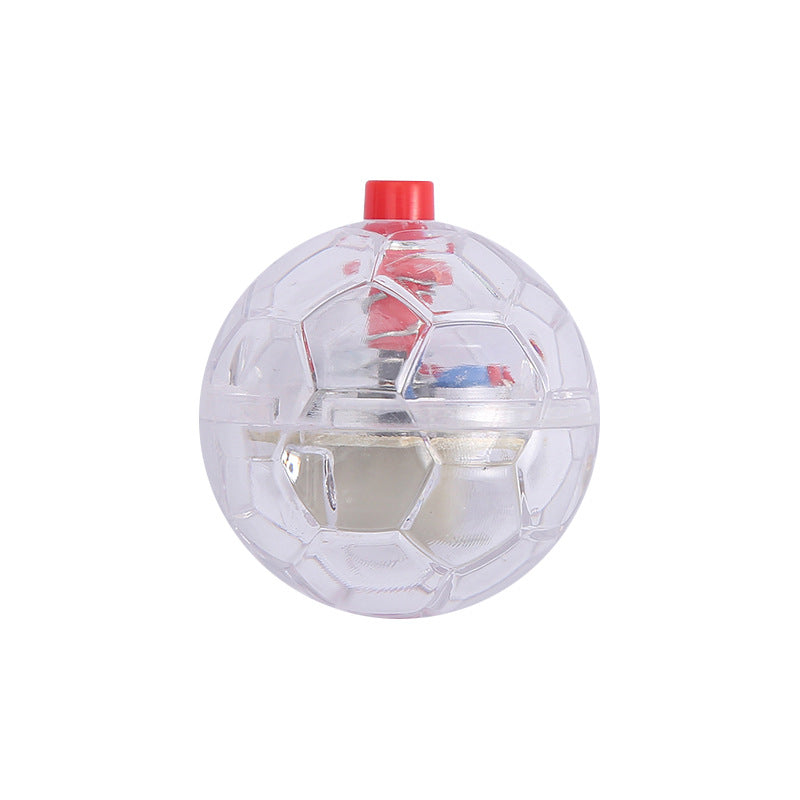 Cat Dog Toy Ball Fashion Glowing Transparent Plastic Ball Pet Interactive Toy Funny Training Cat GlowBalls Toys Pet Products