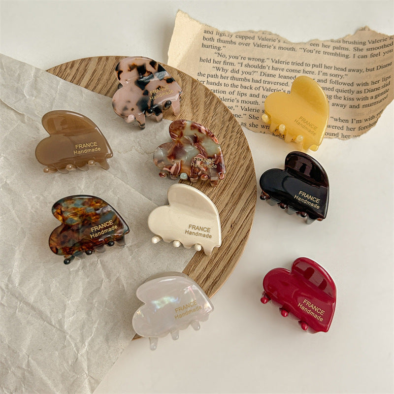 Love Small Jaw Back Hairpin Shark Clip