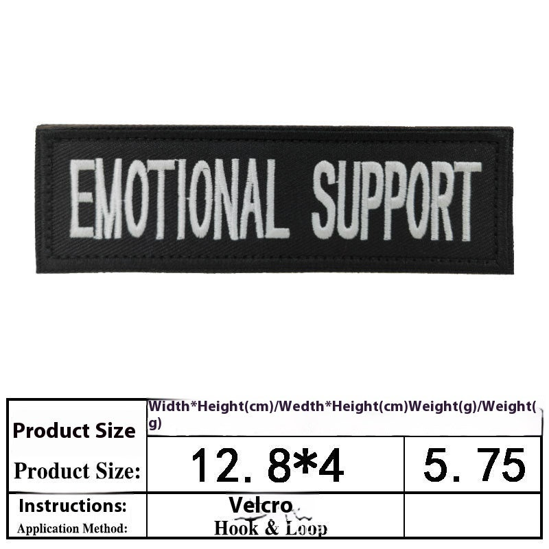 Pet Dog Accessories Embroidered Velcro Pet Clothing Decorative Sticker Computer Embroidery Chapter