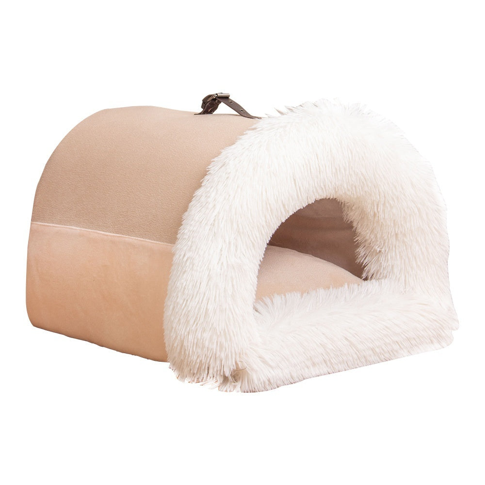Splice Portable Pet Nest Portable Autumn And Winter Warm Dog Nest Moisture-proof Long Fur Cat Nest Cross Border Pet Nest