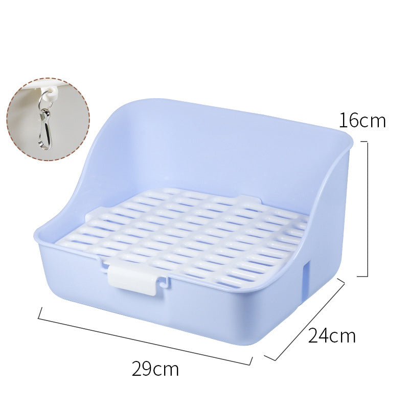 Rabbit Litter Box Bunny Corner Toilet Box Potty Trainer For Hamster Guinea Pig Ferret Rat Chinchialla Cage Pan