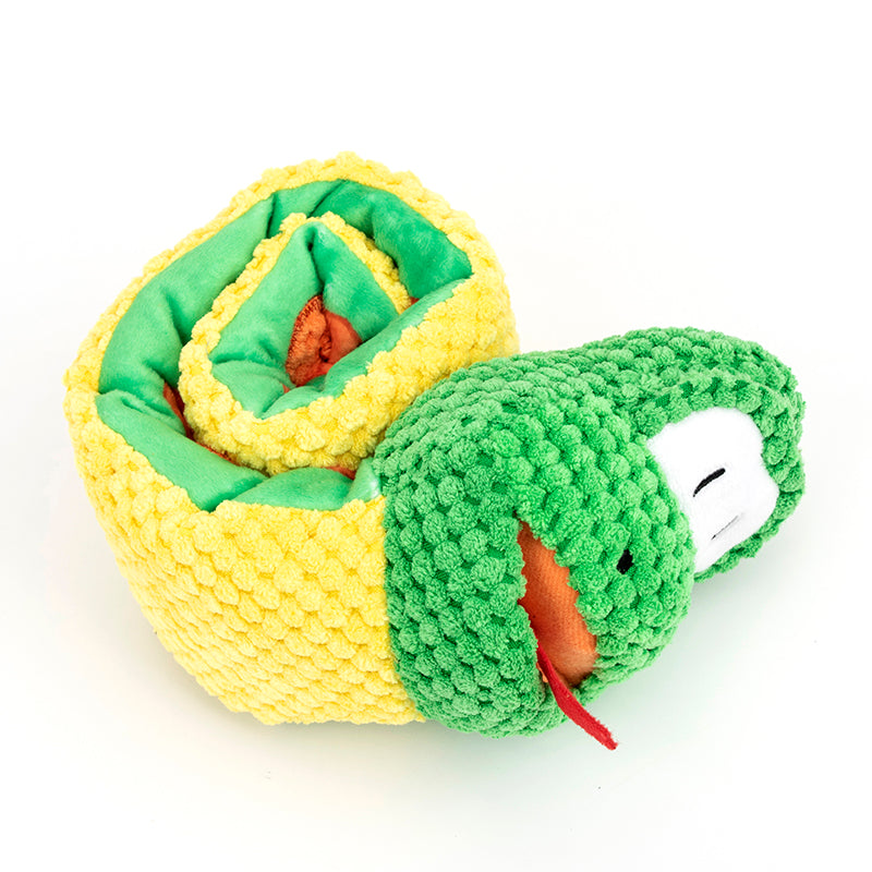 Snake Snuffle Toy Squeaky Dog Toys Boredom Stress Relief Game, Dog Puzzle Plush Toy IQ Training, Snuffle Toys For Dogs Foraging Instinct Training, Dog