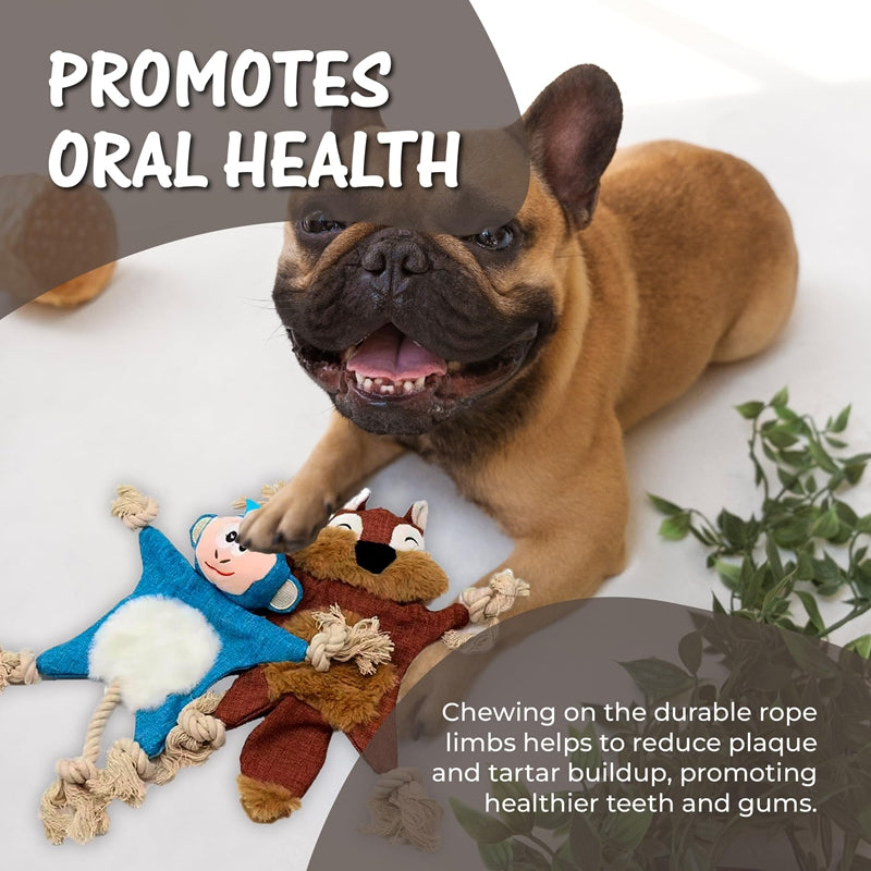 Dog Toys, Stuffed, Chewing, Plush, Squeaky Animal Pet Toys, Puppy, Fox, Squirrel, Dog, Cat, Chewing, Squeaky Toys, Pet Supplies