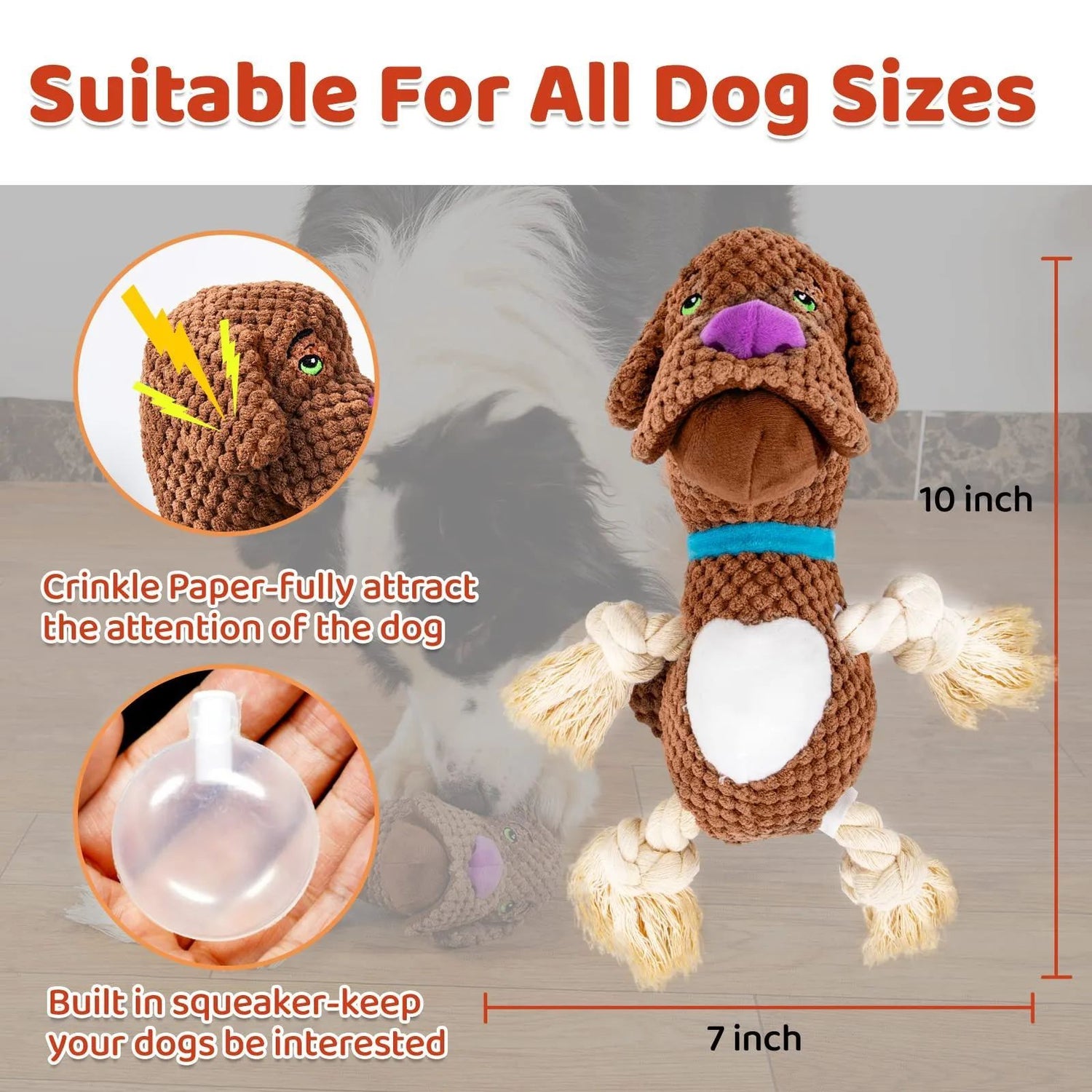Dog Plush Shell Shape Containing Sound Paper Bb Called Bite-Resistant Molar Pet Toy Interactive Large Dog Puppy Pet Supplies