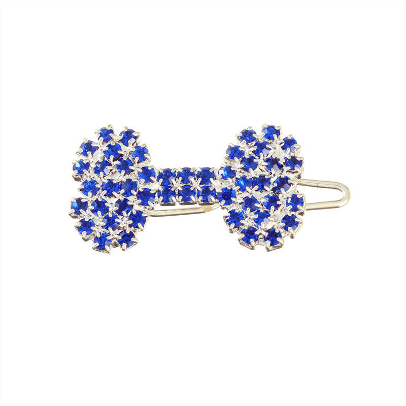Pet Cat And Dog Ornament Diamond Dog Bone Barrettes